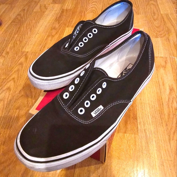 Vans Black Slip On - Picture 1 of 4